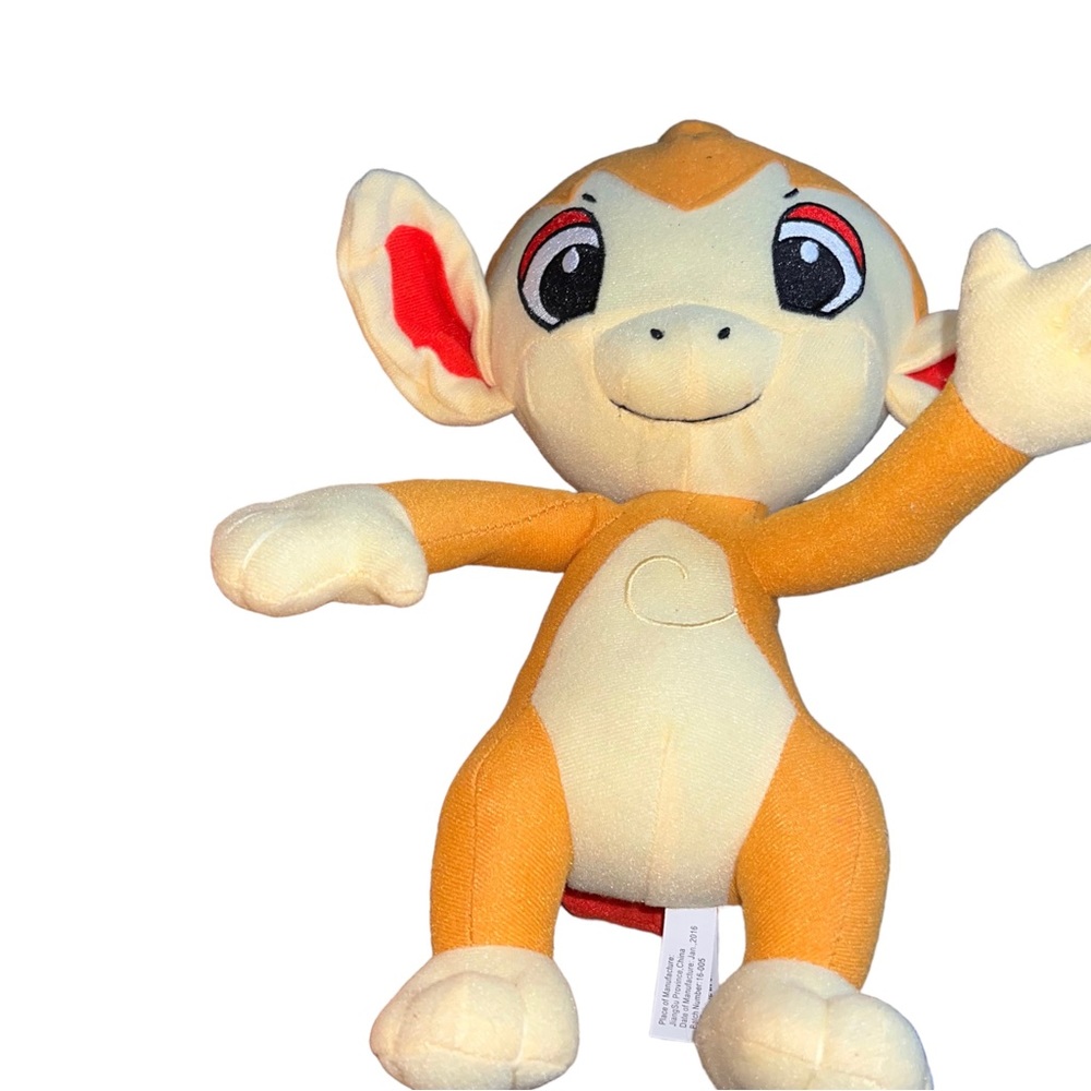 Pokemon Chimchar Plush Monkey Pokemon Fire Tail Toy Factory Nintendo Rare 13"